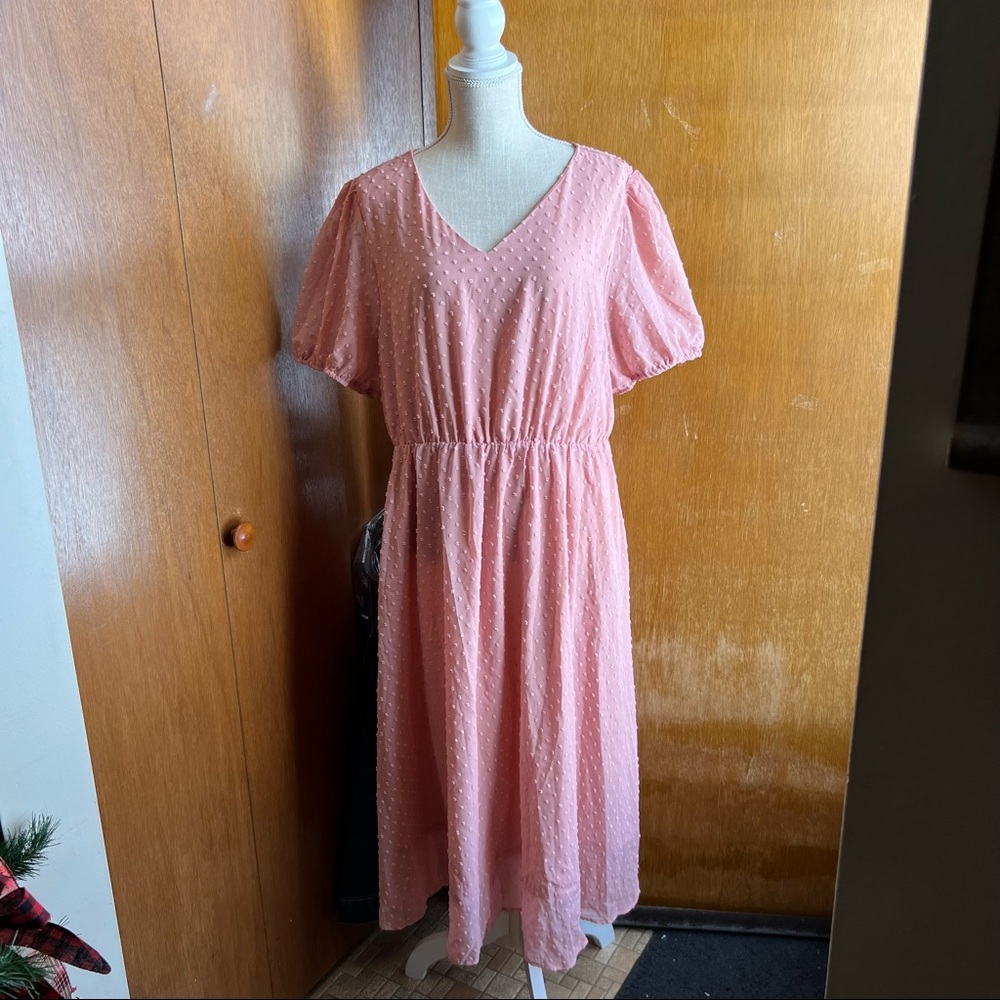 💗Plus Size Posh Pink Dress💗 - Picture 2 of 4
